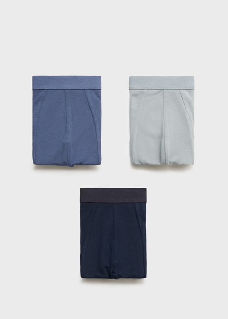 Фото ракурс 1 - Чоловічий синій набір білизни Mango артикул 17081206 56 1 season