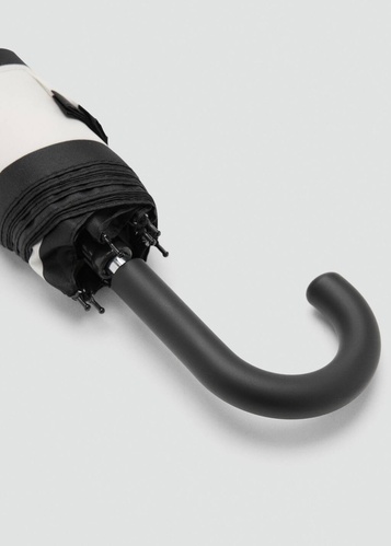 Фото ракурс 2 - Женский черный зонт Mango артикул 27081176 99 2 season