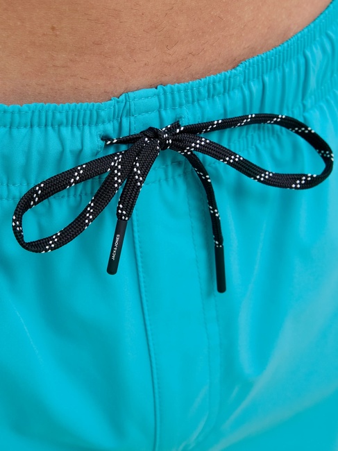 Фото ракурс 5 - Мужские голубые плавки Jack & Jones артикул 12272799 scuba blue SS2025