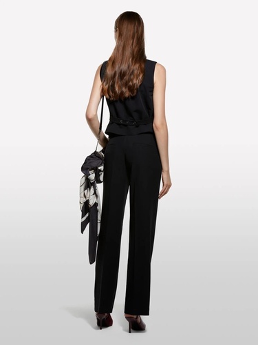 Фото ракурс 2 - Жіночий чорний жилет Sisley артикул 2KVXLJ00U 100 25A