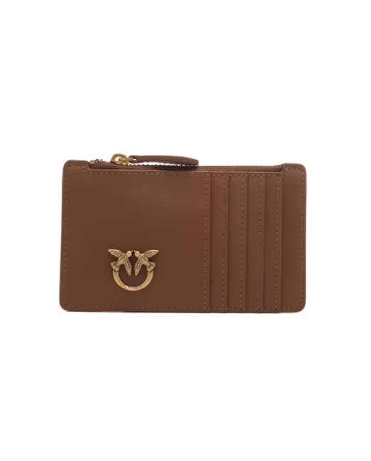 Жіночий коричневий гаманець Pinko артикул 100251-A0F1 L74Q FW2025 Фото ракурс 1 - Жіночий коричневий гаманець Pinko артикул 100251-A0F1 L74Q FW2025