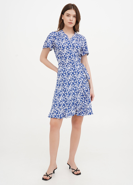 Фото ракурс 1 - Жіноча синя сукня EQUILIBRI артикул W452 080 000 NAVY BLUE SS2025