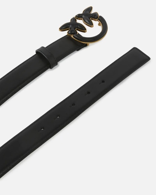 Женский черный ремень Pinko артикул 103792-A1Z5 Z99Q FW2025 Фото ракурс 3 - Женский черный ремень Pinko артикул 103792-A1Z5 Z99Q FW2025