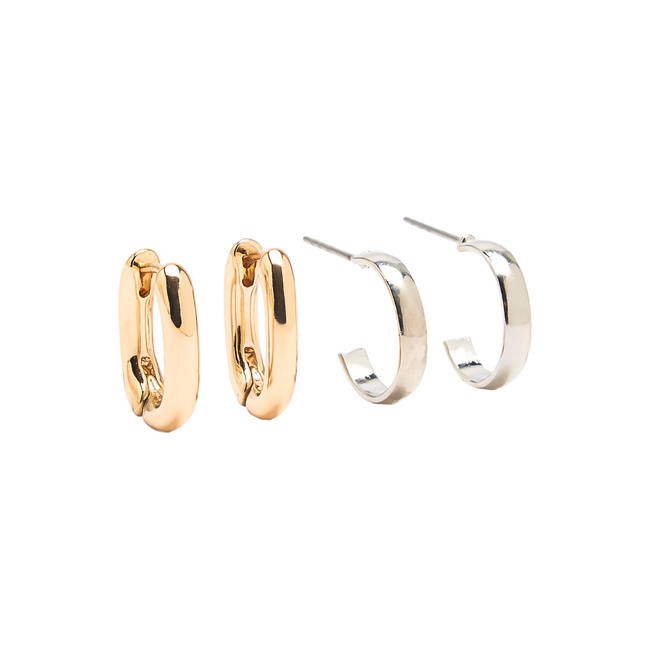 Фото ракурс 3 - Женский золото-серебряный набор Parfois артикул 239636 _MM FW2025