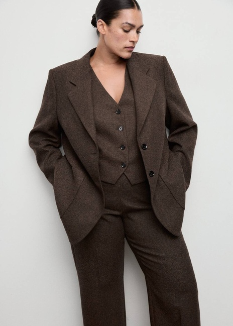 Жіночі коричневі брюки Mango артикул 17017914 30 1 season Фото ракурс 7 - Жіночі коричневі брюки Mango артикул 17017914 30 1 season