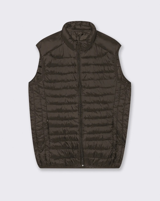 Фото ракурс 1 - Чоловічий коричневий жилет Piazza Italia артикул 65613 swarthy FW2025