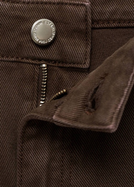 Жіночі коричневі джинси Mango артикул 87044095 32 8 season Фото ракурс 4 - Жіночі коричневі джинси Mango артикул 87044095 32 8 season