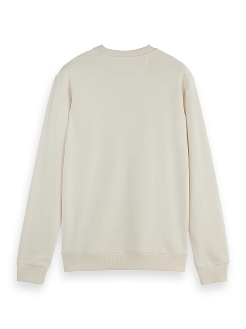 Фото ракурс 5 - Чоловічий білий светр SCOTCH & SODA артикул 181275 100 FW2025