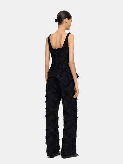 Фото ракурс 2 - Женские черные штаны Parfois артикул 241341 _BK FW2025