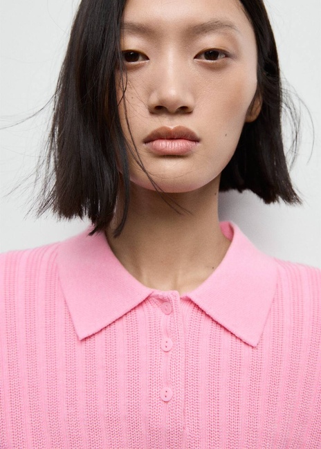 Женский розовый джемпер Mango артикул 17005834 85 1 season Фото ракурс 4 - Женский розовый джемпер Mango артикул 17005834 85 1 season