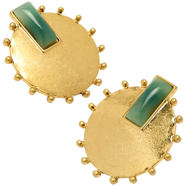 Жіночі золоті сережки Parfois артикул 237459 _MT FW2025 Фото ракурс 2 - Жіночі золоті сережки Parfois артикул 237459 _MT FW2025