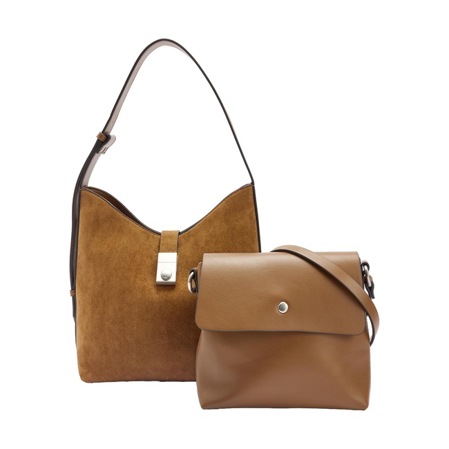 Жіноча коричнева сумка Parfois артикул 240748 _CA FW2025 Фото ракурс 3 - Жіноча коричнева сумка Parfois артикул 240748 _CA FW2025