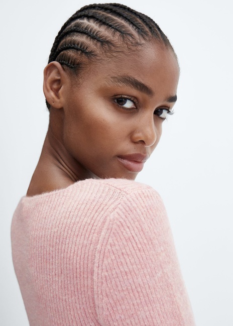 Фото ракурс 3 - Женский розовый джемпер Mango артикул 57005815 81 5 season