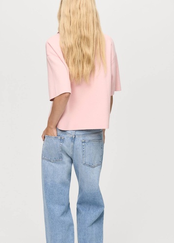 Фото ракурс 2 - Жіночий рожевий джемпер Mango артикул 17005852 85 1 season