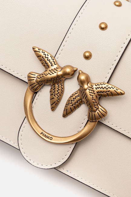 Женская молочная сумка Pinko артикул 105856-A0F1 Z14Q FW2025 Фото ракурс 4 - Женская молочная сумка Pinko артикул 105856-A0F1 Z14Q FW2025