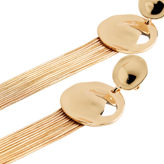 Фото ракурс 2 - Жіночі золоті сережки Parfois артикул 228925 _GD SS2025