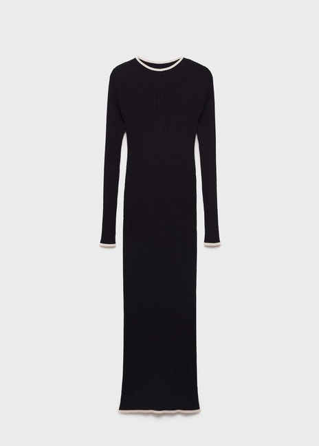 Фото ракурс 3 - Жіноча чорна сукня Mango артикул 87094077 99 8 season