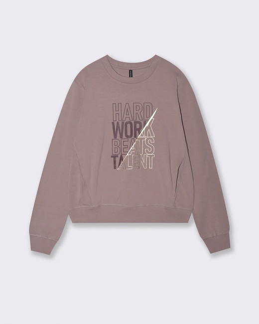 Жіночий фіолетовий світшот Piazza Italia артикул 62302 Wisteria violet FW2025 Фото ракурс 3 - Жіночий фіолетовий світшот Piazza Italia артикул 62302 Wisteria violet FW2025