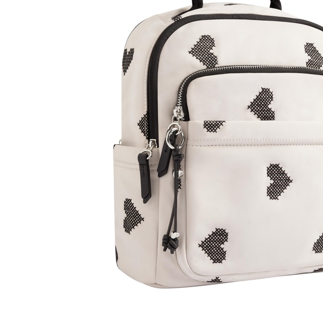 Фото ракурс 3 - Жіночий молочний рюкзак Parfois артикул 228722 _EC SS2025