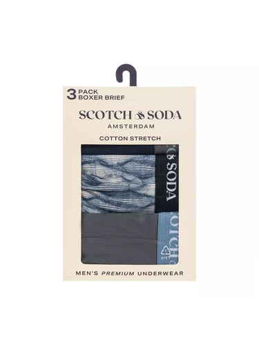 Фото ракурс 2 - Мужской разноцветный набор белья SCOTCH & SODA артикул SSFA25M156476 434 FW2025