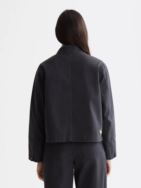 Жіноча коричнева куртка SCOTCH & SODA артикул U9G00782T U078 FW2025 Фото ракурс 2 - Жіноча коричнева куртка SCOTCH & SODA артикул U9G00782T U078 FW2025