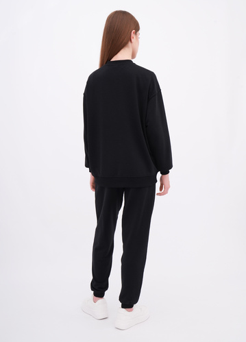 Фото ракурс 2 - Жіночі чорні штани EQUILIBRI артикул W291 040 200 Black FW2025