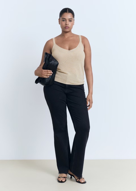 Жіночий бежевий топ Mango артикул 17071185 OR 1 season Фото ракурс 6 - Жіночий бежевий топ Mango артикул 17071185 OR 1 season