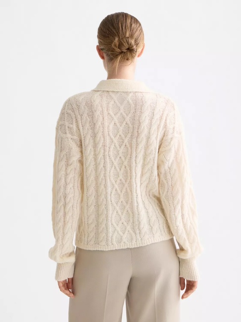 Жіночий бежевий светр SCOTCH & SODA артикул U9B01033T U137 FW2025 Фото ракурс 2 - Жіночий бежевий светр SCOTCH & SODA артикул U9B01033T U137 FW2025