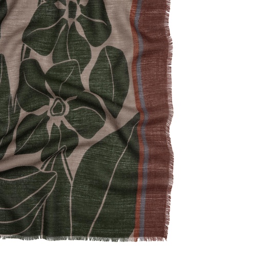 Фото ракурс 2 - Жіночий зелений шарф Parfois артикул 241383 _GN FW2025