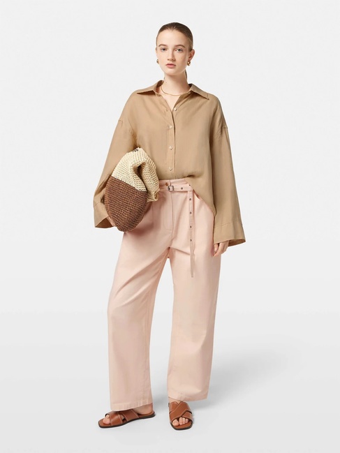 Фото ракурс 3 - Жіноча бежева сорочка SCOTCH & SODA артикул U9A00626T U212 SS2025