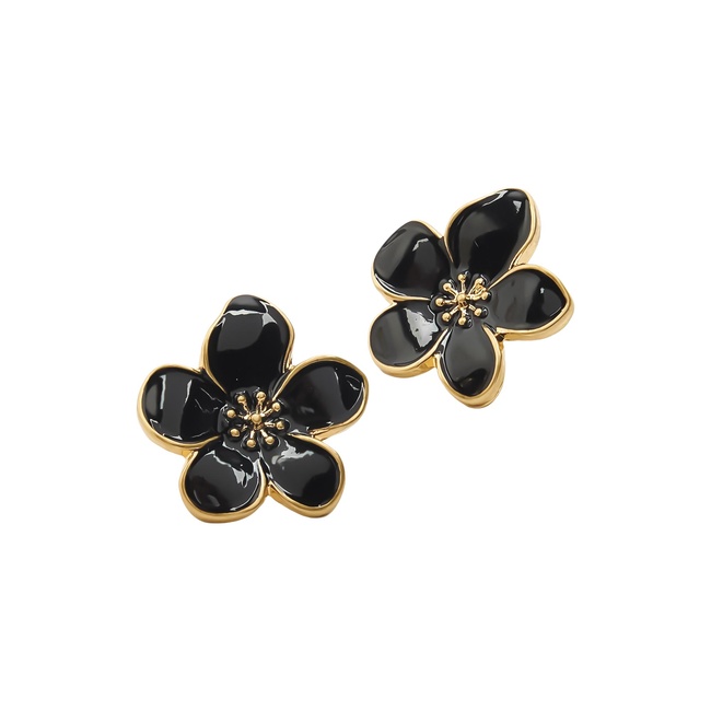 Жіночі чорні сережки Parfois артикул 239962 _BK FW2025 Фото ракурс 2 - Жіночі чорні сережки Parfois артикул 239962 _BK FW2025