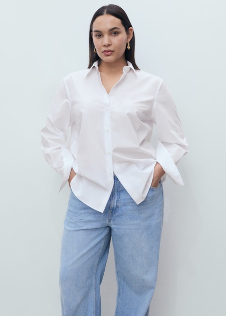 Фото ракурс 6 - Жіноча молочна сорочка Mango артикул 17044085 02 1 season