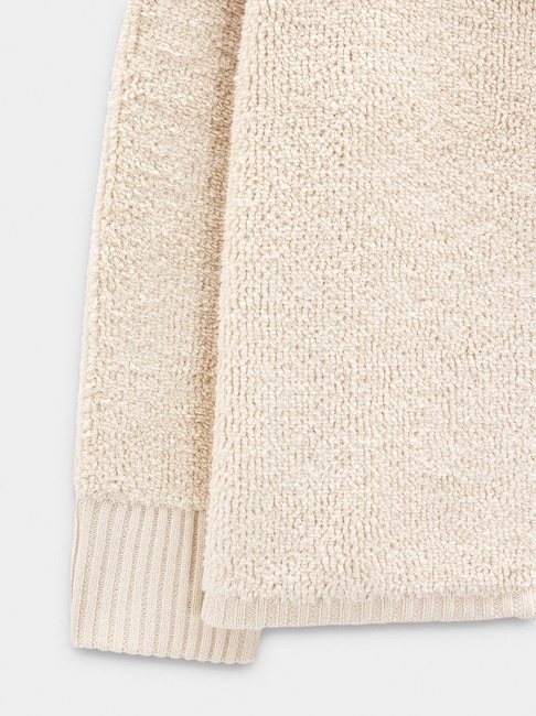 Фото ракурс 5 - Женский молочный кардиган Parfois артикул 241307 _EC FW2025