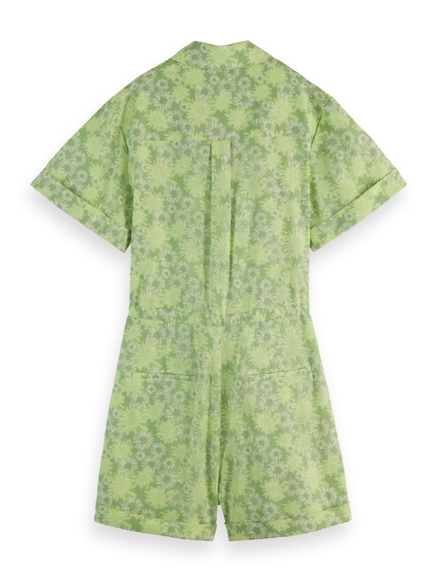 Жіночий зелений комбiнезон SCOTCH & SODA артикул UFN00625M U739 SS2025 Фото ракурс 2 - Жіночий зелений комбiнезон SCOTCH & SODA артикул UFN00625M U739 SS2025