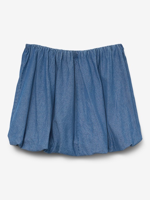 Фото ракурс 4 - Женская синяя юбка Vero Moda артикул 10334201 Medium Blue Denim SS2025