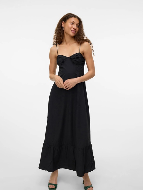 Женское черное платье Vero Moda артикул 10334569 Black FW2025 Фото ракурс 4 - Женское черное платье Vero Moda артикул 10334569 Black FW2025