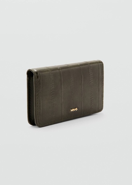 Жіночий хакі гаманець Mango артикул 27051275 37 2 season Фото ракурс 2 - Жіночий хакі гаманець Mango артикул 27051275 37 2 season