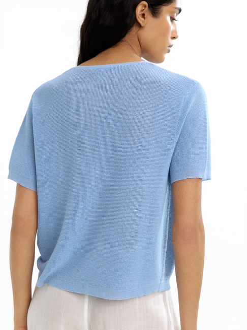 Фото ракурс 2 - Жіночий синій кардиган Parfois артикул 233936 _BL FW2025