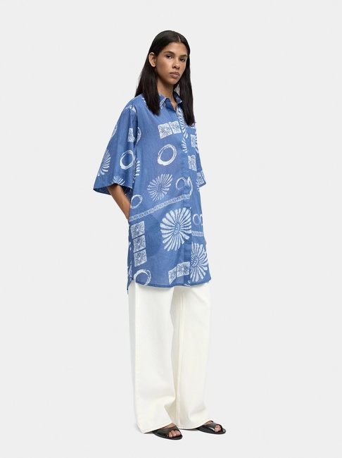 Жіноча синя сукня Parfois артикул 239664 _BL FW2025 Фото ракурс 3 - Жіноча синя сукня Parfois артикул 239664 _BL FW2025