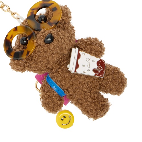 Фото ракурс 2 - Женский коричневый брелок Parfois артикул 240081 _HM FW2025