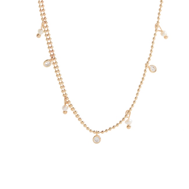 Женское золотое ожерелье Parfois артикул 228958 _GD SS2025 Фото ракурс 1 - Женское золотое ожерелье Parfois артикул 228958 _GD SS2025