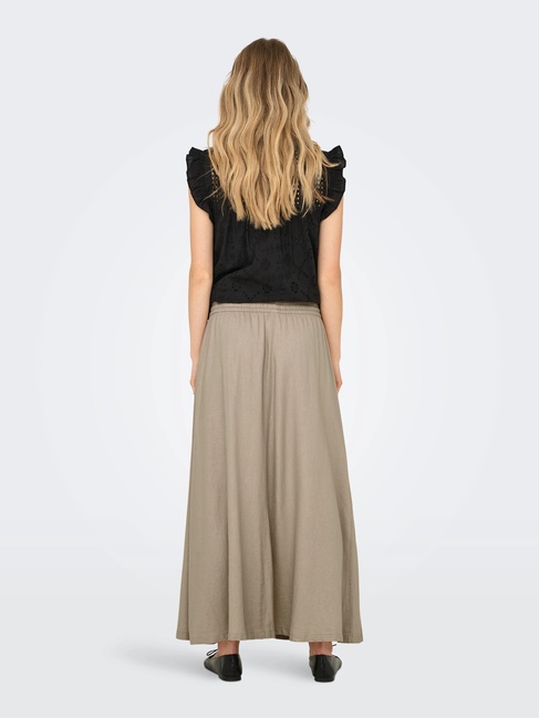 Фото ракурс 2 - Жіноча бежева спiдниця Only артикул 15338736 Oxford Tan SS2025