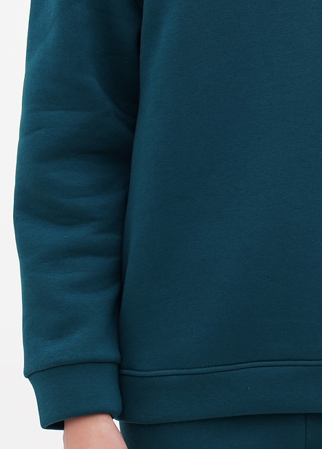 Фото ракурс 4 - Женский зелёный свитшот EQUILIBRI артикул EL FL Sweat Z Green FW2023