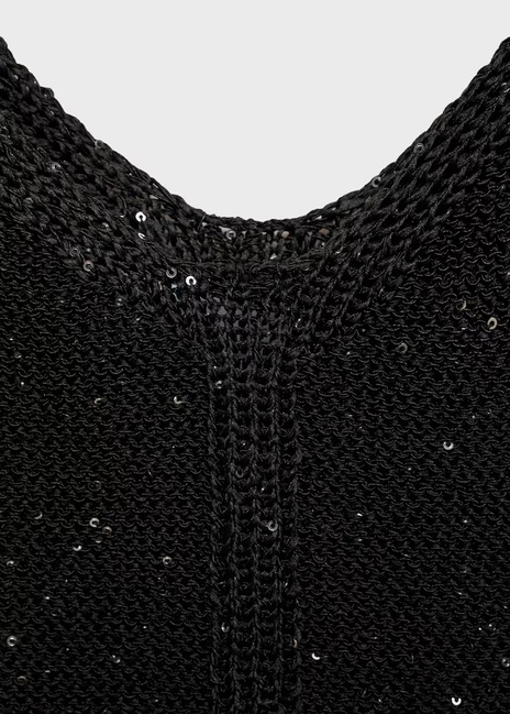 Фото ракурс 5 - Женский черный топ Mango артикул 77089069 99 7 season