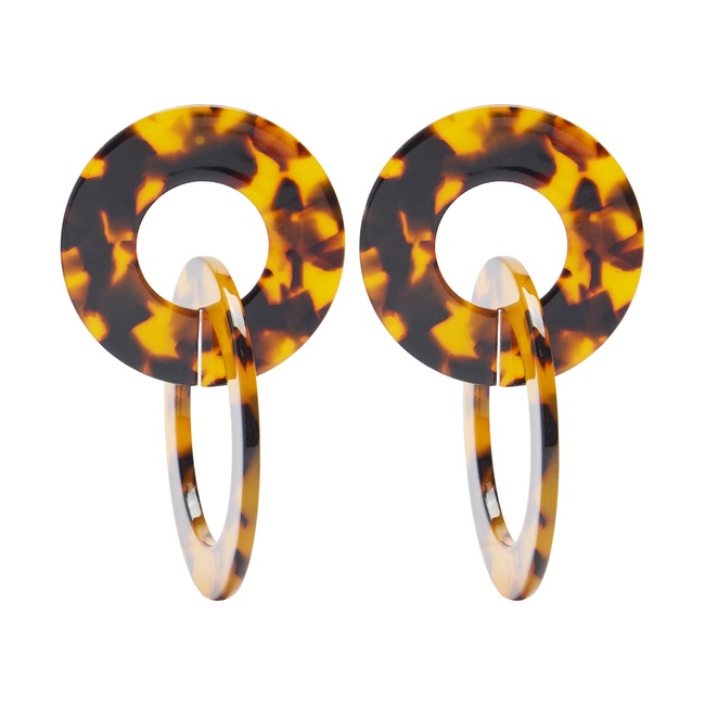 Жіночі коричневі сережки Parfois артикул 240396 _HM FW2025 Фото ракурс 1 - Жіночі коричневі сережки Parfois артикул 240396 _HM FW2025