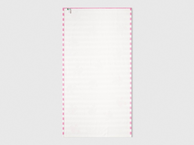 Чоловічий рожевий рушник Benetton артикул 60Z30800P 902 25E Фото ракурс 2 - Чоловічий рожевий рушник Benetton артикул 60Z30800P 902 25E