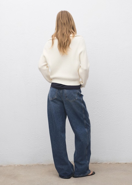 Женский бежевый джемпер Mango артикул 17024781 06 1 season Фото ракурс 2 - Женский бежевый джемпер Mango артикул 17024781 06 1 season