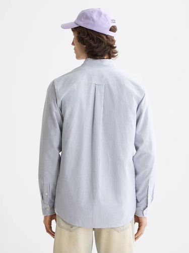 Фото ракурс 2 - Мужская синяя рубашка SCOTCH & SODA артикул 181231 401 FW2025