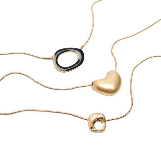 Фото ракурс 2 - Жіноче золотe намисто Parfois артикул 228758 _BK FW2025