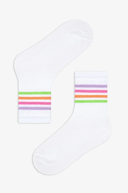 Біло-рожеві шкарпетки для дівчаток Penti артикул PHA5N1HG24SK 166 25SS Фото ракурс 3 - Біло-рожеві шкарпетки для дівчаток Penti артикул PHA5N1HG24SK 166 25SS
